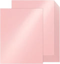 100 Sheets Pink Shimmer Cardstock 8.5 x 11 Iridescent Paper, Goefun 80lb Card Stock Printer Paper for Invitations, Valentines Day, Crafts, DIY Cards