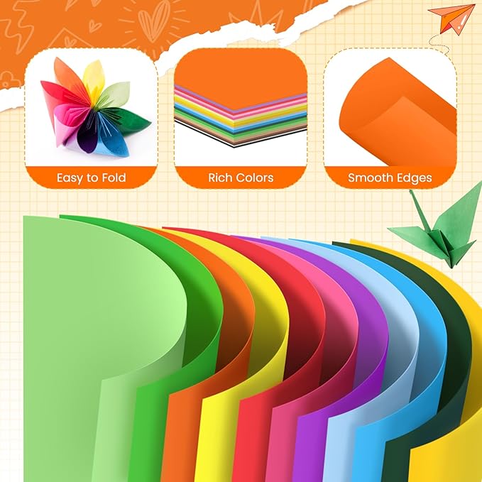 Construction Paper, 40 Sheets 8.5 x 11 Inches, 180GSM Green Card Stock, Colored Craft Paper Bulk for School, Crafts, Scrapbooking, DIY Card Making, Office Printing