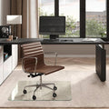 Vitrazza Glass Chair Mat 42” x 42” Superior ¼" thick, Chiaro Standard Clear, Certified Tempered Safety Glass, Delivers a Smooth Glide, Protects Carpet or Wood, Beautiful in Home or Office.