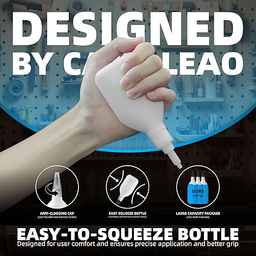 Ultra-Thin Super Glue Liquid Kit 9.2 oz, Fast Drying Clear Superglue for Plastic Metal Glass Shoe 3D Printing, Instant Cyanoacrylate Adhesive for Woodworking Stabilizing CA Finish Jewelry Inlay