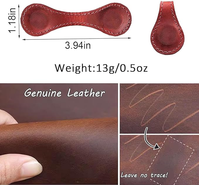 Personalized Magnetic Leather Bookmark, 26 Letters Custom Leather Bookmarks, Handmade, Leather Magnetic Bookmark for Book Lovers Readers Women Kid(Black，G）