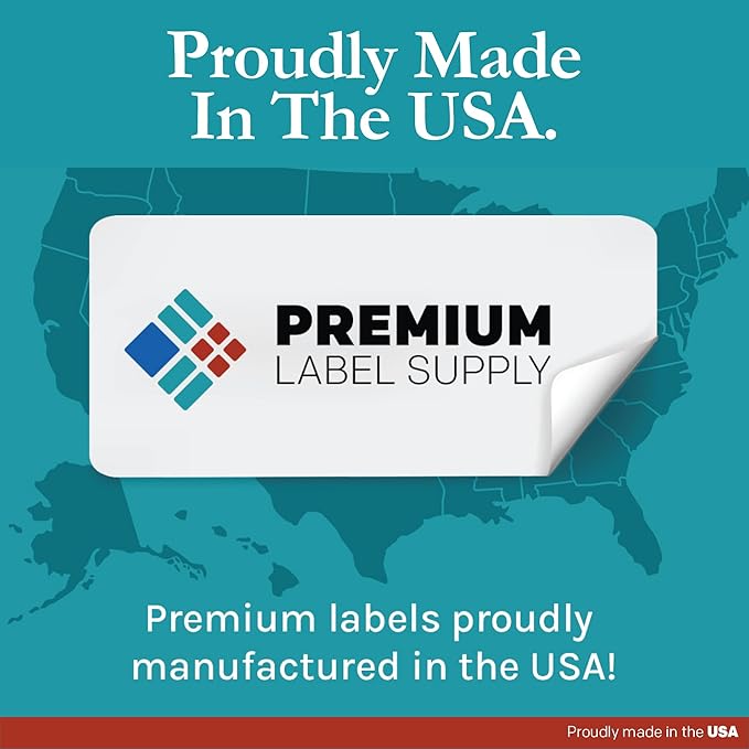 Premium Label Supply White Sticker Mailing/Shipping Labels – 3.5" x 5" – Laser/Inkjet Compatible – (4 per Sheet), 500 Sheets - 2,000 Total Adhesive Labels