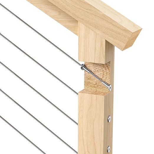 BLIKA 40 Pack 25 30 35 Degree 1/8" Angle Beveled Protector Sleeves, Angled Post Protector for 1/8" Cable Railing, T316 Stainless Steel, 30 Degree Angle Beveled Protector Sleeves