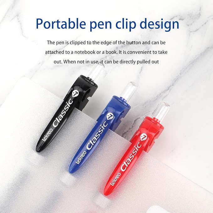 Lekreo Classic Retractable Gel Roller Pens, 0.7mm Fine Point (Black Ink- 12 Packs)