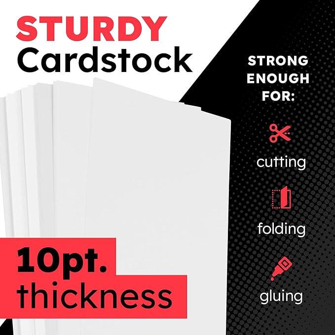 Hygloss Large Poster Board 22x28 - 25 Poster Boards Bulk Pack - 10 Pt. Thickness White Poster Board Paper for Projects, Presentations, Displays, Signs, Crafts - Blank Posterboard Multipack 22" x 28"
