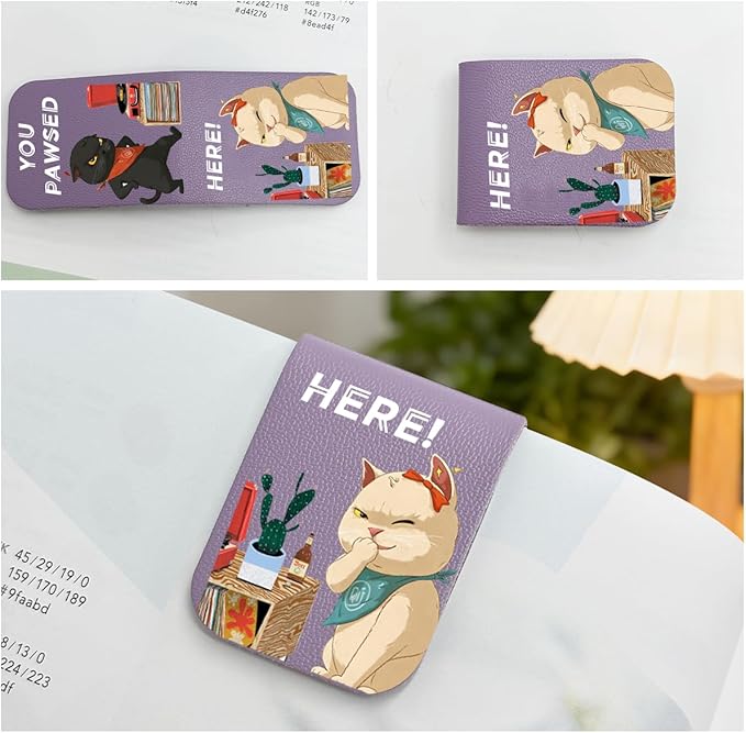 Magnetic Bookmark Clip Personalized for Readers, Custom Name Magnetic Page Marker for Books,4 Pack Gifts for Book Lover, Teachers, Student, Women and Firends
