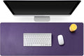 Mydours 38"x16" Large Desk Pad, Purple Desk Mat XL, PU Leather Desk Mat for Workspace & Decor, Durable Keyboard Mouse Pad for Home, Office, Writing & Gaming (Purple)