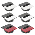 PATIKIL 2.8inch Desk Grommet, 6Pcs Cable Grommet Wire Management Cable Hole Cover Cord Organizer for Office Home Table Countertop, Black/Red Black/White Black/Silver