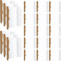 Geyee 20 Pcs 36 x 48 Inch Trifold Poster Board - Large White Corrugated Tri Fold Project Boards Foldable Paperboard for Science School Fair Business Exhibition Event Displays