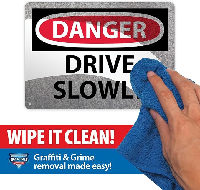 Custom OSHA Style Warning Sign 24" x 36" Aluminum Sign, Customizable "Your Text Here", by AccuformNMC Made in USA