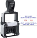 Mark 2000 5430 Professional Self Inking Date Stamp with Custom Text - Up to 4 Lines of Text