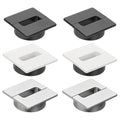 PATIKIL 2.8inch Desk Grommet, 6Pcs Cable Grommet Wire Management Cable Hole Cover Cord Organizer for Office Home Table Countertop, Black White Silver