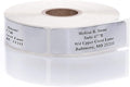 Silver Foil Personalized Return Address Labels Without Dispenser - Roll of 250 Custom Stickers
