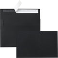 Silunkia 100 Packs Black Blank Greeting Cards with Envelopes 4 x 6 Heavyweight Single Panel Cardstock and A4 Envelopes Printable Self Seal for Graduations, Wedding Invitations, Thanksgiving Cards