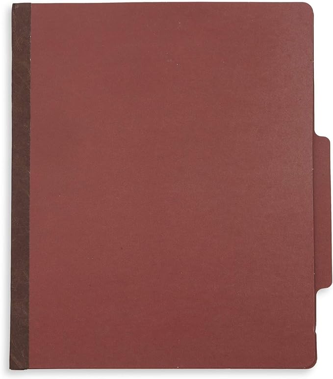 Blue Summit Supplies 30 Letter Size Classification Folders, 1 Divider, 2 Inch Tyvek Expansions, Durable 2 Prongs Designed to Organize Standard Law Client Files, Office Reports, Brick Red