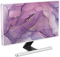 Baocicco Fashion Violet Marble Waterproof TV Dust Cover 65 Inch Anti-Static Dustproof Creative Design TV Screen Cover TV Screen Covers Sleeve Compatible with PC Desktop and TV LED LCD OLED