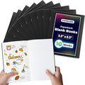 Hygloss Blank Books - Bulk 10 Pack – 5.5" x 8.5" A5 Black Paperback Blank Books for Kids to Write Stories, Doodle, Arts & Crafts – Plain Drawing Sketchbook, Unlined Journal, Notebook Without Lines