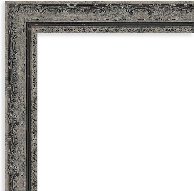 Amanti Art Black Framed Magnetic Board 44x52 Oversize Vision Board for use with Magnets, 100% Metal Sheet to Display Items as Office Decor or for Home Organization in mudroom, Kitchen or Kids Room