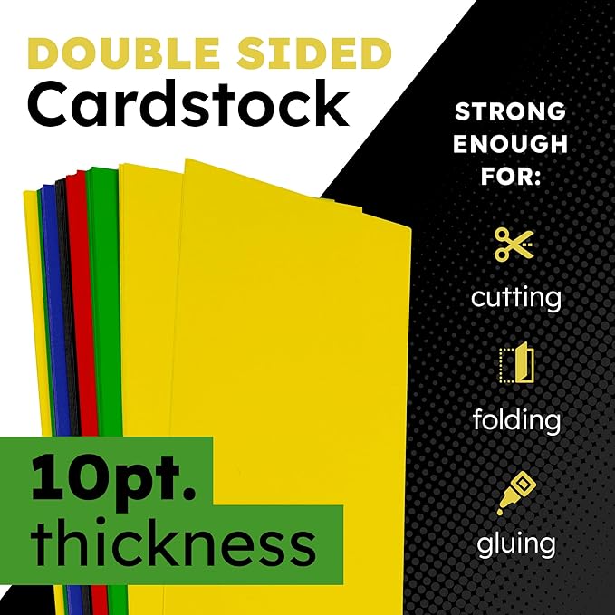 Hygloss Medium Colored Poster Board 11x14 - 50 Assorted Standard Color Poster Boards Bulk Pack - Red, Yellow, Green, Blue, Black - 10 Pt. Thickness Poster Board Paper, Posterboard Multipack 11" x 14"