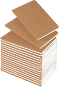 Lzerking Mini Notebooks Bulk 36 Pack Small Pocket Journal Notepads-Kraft Brown Cover 3.5 x 5.5 Inches, 30 Sheets/60 Pages, Little Notebook Pocket Size for Kids Students Teens