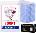 25-Pack Sleeved Card Magnetic Holders - 100pt Magnetic Card Case, Fits Sleeved Card First, One Touch Card Holder, Inner Size 2.63″×3.70″, Clear Hard Case for Trading Cards, Sports Card, Games Cards