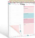 To Do List Notepad - To Do List Notebook for Work with 52 Sheets, 6.5" x 9.8" Checklist Productivity Organizer with Hourly Schedule for Task Management-Roseous