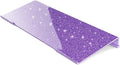 BEEGO Ergonomic Computer Keyboard Stand - Glitter Purple Acrylic Keyboard Riser Tilted Keyboard Holder Keyboard Tray with Purple Non-Slip Strip for Easy Typing at Home School Office Desk Accessories
