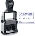 Trodat 5430 Professional Self-Inking Date Stamp with Scanned - Blue Ink