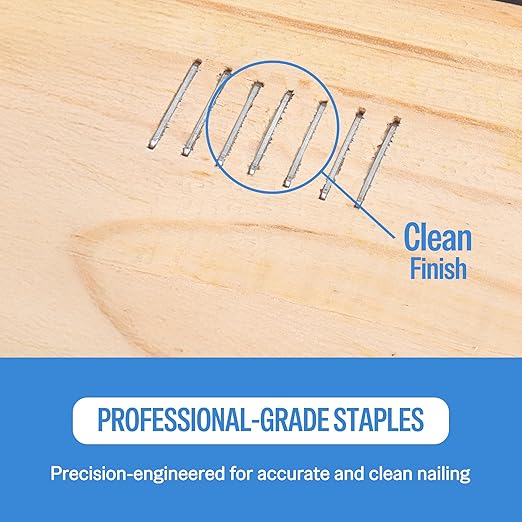 meite 21 Gauge Upholstery Staples, 1/2-Inch Crown with 3/8-Inch Length Galvanized Heavy Duty Staples for Staple Guns MT8016, MT8016S, and MT8016SLN (10,000 Counts)