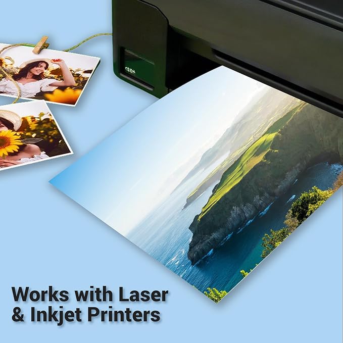 Cardstock 8.5 x 11, Thick Printer Paper, Card Stock Paper 200 gsm, 120 Sheets Cream Card Stock, Off White Heavy Card stock, Construction Paper for Invitations, Diy Cards, Business Cards, Drawing etc