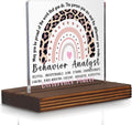 Behavior Analyst Gift Desk Sign, Thank You Plaque for ABA Therapists BCBA Difference Maker Appreciation Decor for Graduation Birthday Christmas Office Desk Classroom Counseling PA098