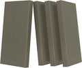 UMIACOUSTICS 4 PCS Acoustic Panels with Hanging Hardware, 2” Thick Fiberglass Sound Proof Panels for Studios, Office, Home Theater Ceiling or Wall- Light Tan