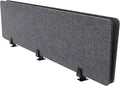 ReFocus Raw Clamp-On Acoustic Desk Divider Mounted Privacy Panel Set – Reduce Noise & Visual Distractions for Office, Study (Anthracite Gray, 2× Panels (60"×16"))