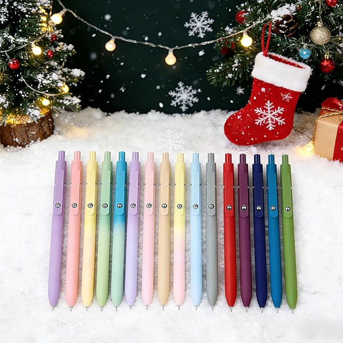 Donyang Gel Pens, 10PCS 0.7mm Gel Pens Black Ink Fine Point Smooth Writing Pens, High-End Series Ballpoint for Office Supplies, Stocking Stufferss, Christmas Gifts for Men Women