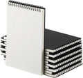 Engrowtic 8 Pack Graph Paper Spiral Notepad A5 Top Wirebound Notepad Grid Notebook Steno Pads Memo Notebook Grid Paper 140 Pages for Writing Sketching Drawing Office Supplies (Black)