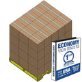 Samsill Economy 1.5 Inch 3 Ring Binder Bulk Pallet, Made in The USA, Round Ring Binder, Customizable Clear View Cover, Black, Pallet of 720 Binders in 60 Cartons