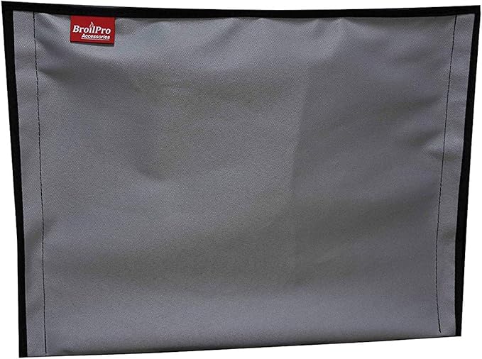 BroilPro Accessories Outdoor 60"-65" TV Set Cover,Scratch Resistant Liner Protect LED Screen Best-Compatible with Standard Mounts and Stands (Gray)