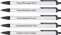 RevMark Personalized Ballpoint Pen, Custom Printed Name, Business or Event Information, Timeless Advertising, USA Made Pens, Promotional Marketing, Smooth Black Ink, Bulk Pack (Black,250 Ct.)