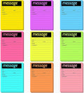 Geyee 9 Pieces Telephone Message Sticky Notes Pads 4 x 5 Inch Assorted Neon Colors Sticky Notes Urgent Self Stick Notepads for Work Call, Office Supplies, 50 Sheets/Pack(Fluorescent Colors)