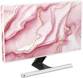 Baocicco Gold Pink Marble Waterproof TV Display Screen Cover 55 Inch TV Accessories Laptop TVs LCD Screen Decoration for Tablet Anti-Static Dustproof Protective for Home Office