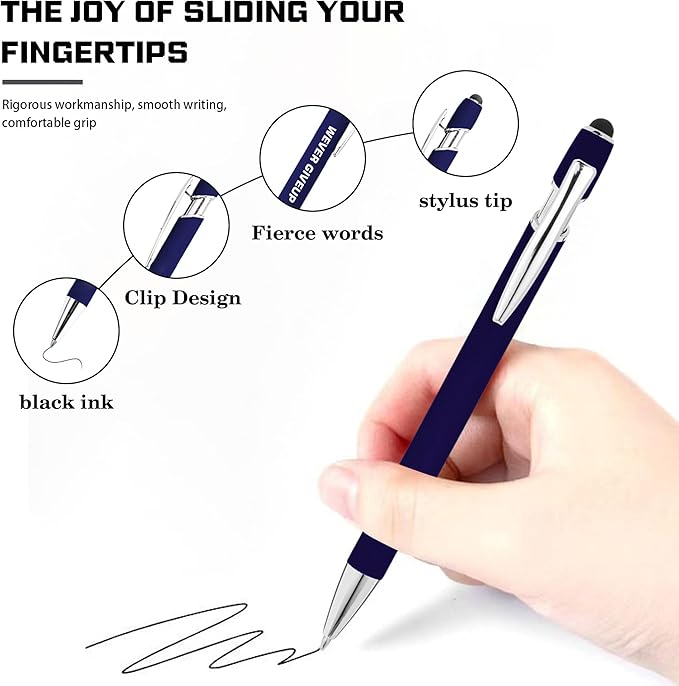 CRME 10pcs Motivational Pens Funny Pens for Adults Positive Affirmation Gifts Funny Office Decor Daily Essentials Suitable as Gifts for Various Parties and Holidays