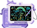 Kikapabi LCD Writing Tablet for Kids, Unicorn Toys Gifts for 3 4 5 6 7 Year Old Girls, Colorful Drawing Doodle Board, Toddler Educational Travel Toys Christmas Birthday Purple