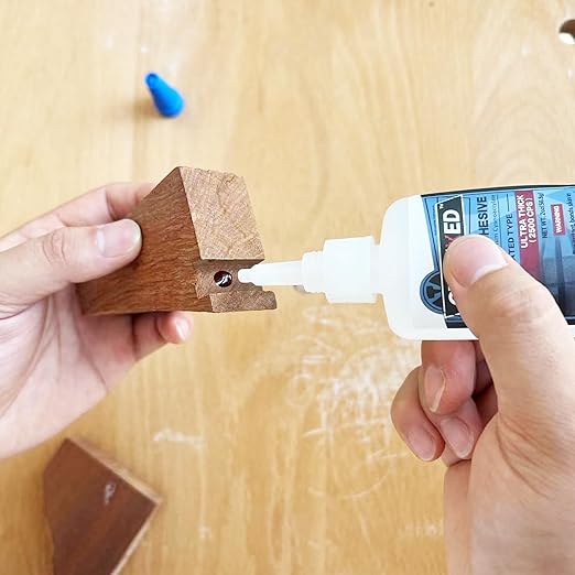 CYAFIXED CA Glue for Woodworking - 2 Bottles Thin Viscosity 2 oz with 1 oz Medium Viscosity and 1 oz Ultra Thick Viscosity, Cyanoacrylate Adhesive for Woodturning, Wood Bonding and Gap Filling