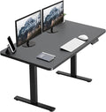 VIVO Electric 43 x 24 in Standing Desk, Memory Height Adjustment, 1B Series, Holds 220 lbs, Black Top, Black Frame, DESK-1B4B