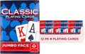 Classic Playing Cards 12 Pack, Jumbo Index, Red and Blue Casino Quality Bulk Playing Card Decks, Bulk Playing Cards for Poker, Black Jack, Euchre, Card Games, and Family Game Night