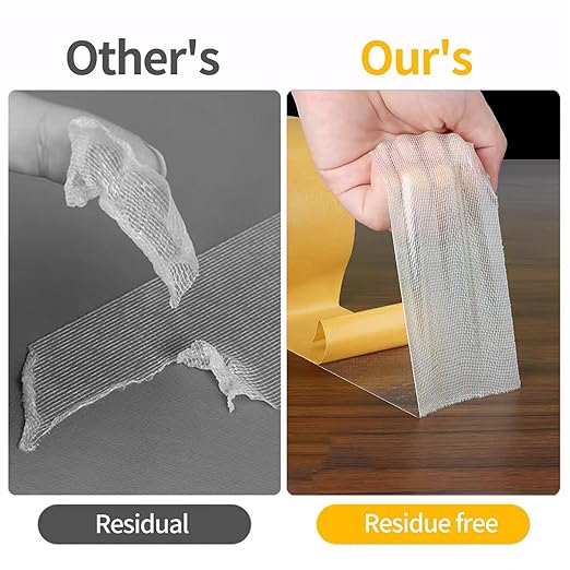 KAIYUER Thin Double Sided Tape Heavy Duty,High Stickness Clear Tape for Making DIY Crafts, Paste Photo, Rug Fixed, Floor,Wall Decor,Office Decor,No Glue Residue,0.5" x 66 FT