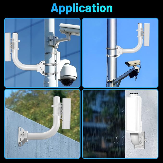UeeVii Universal Wireless Bridge Bracket Mount, Pole and Wall-Mounted Mount for Outdoor Point to Point AP Access Point Client Bridge CPE