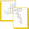 8 Packs Division Whiteboards, Double Sided Dry Erase Board Writable and Erasable Math Learning White Board for Kids, Students, Classroom and Home (Each Measures 12” x 9”)