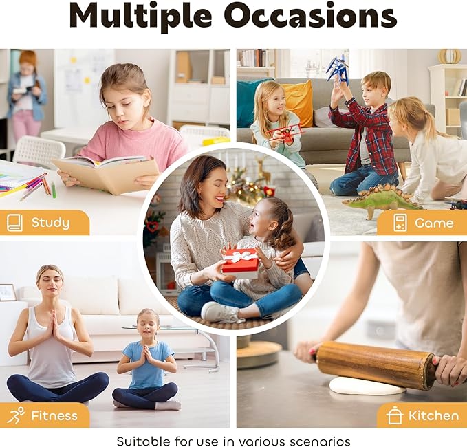 Visual Timer for Kids 60-Minute - Countdown Timer with Optional Alarm, Focus Tool for ADHD & Autism, Time Management for Homework, Chores, Office, Kitchen, Teaching & Study Routines (Blue)