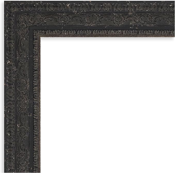 Amanti Art Black Framed Magnetic Board 21x25 Small Vision Board for use with Magnets, 100% Metal Sheet to Display Items as Office Decor or for Home Organization in mudroom, Kitchen or Kids Room